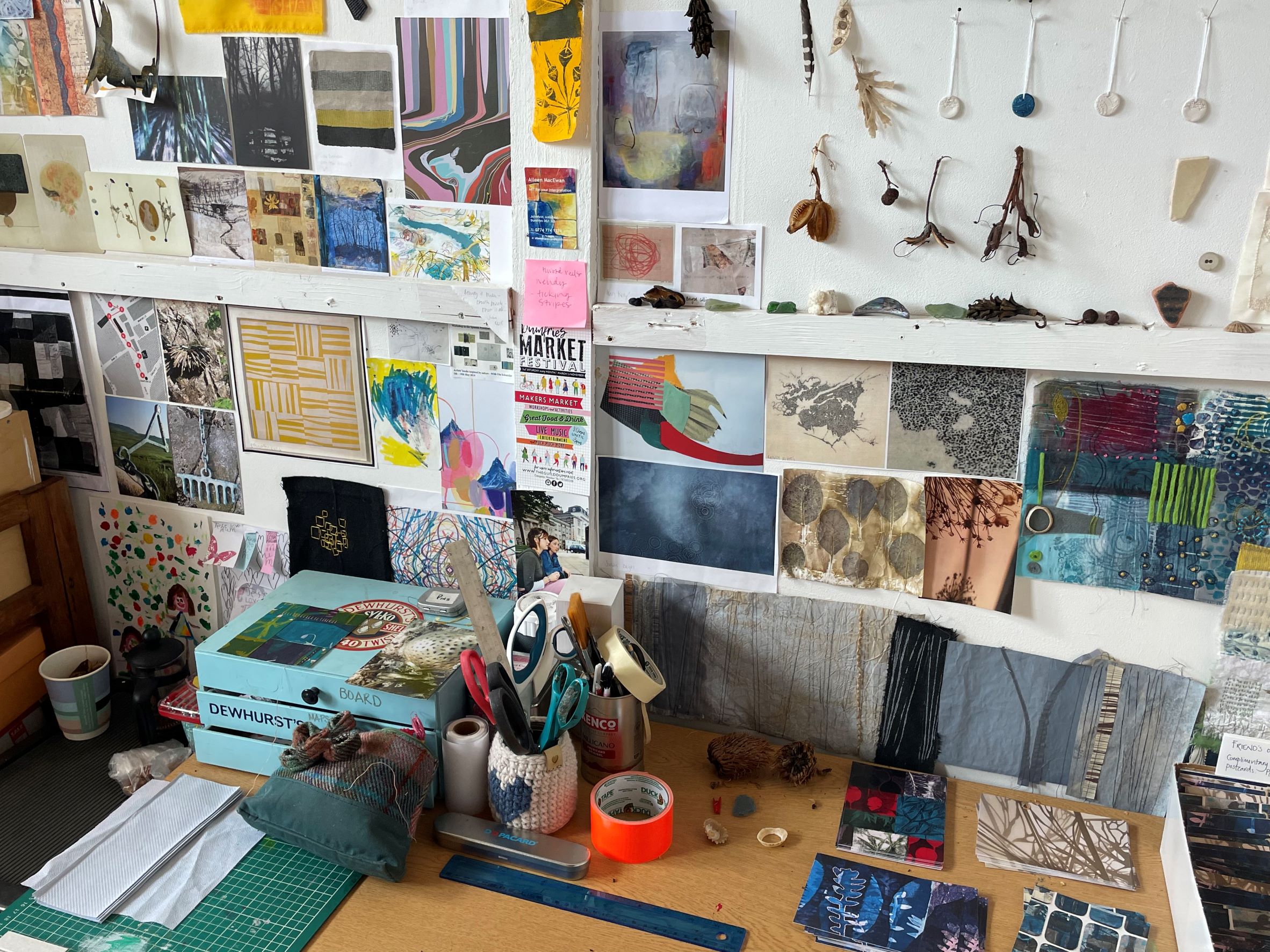 A Spring Fling artist's studio